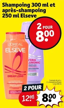 Offre: Shampoing et après-shampoing Elseve