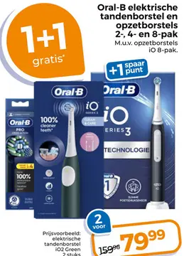 Aanbieding: Oral-B elektrische tandenborstel en opzetborstels