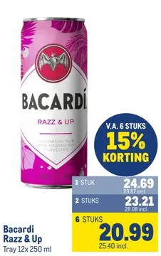 Aanbieding: Bacardi Razz & Up