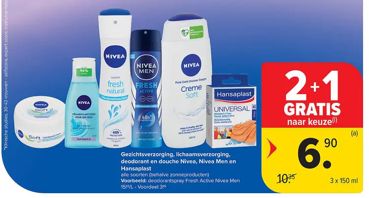 Aanbieding: Gezichtsverzorging, lichaamsverzorging, deodorant