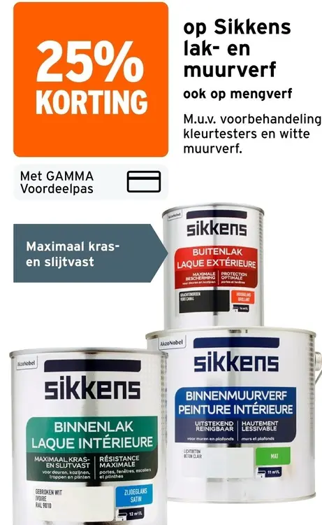 Aanbieding: Lak- en muurverf