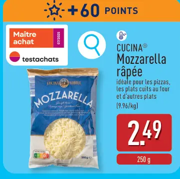 Offre: Mozzarella râpée