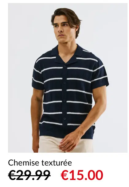 Offre: Chemise texturée