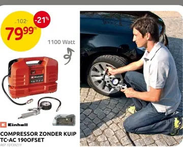 Aanbieding: Compressor zonder kuip tc-ac 190ofset