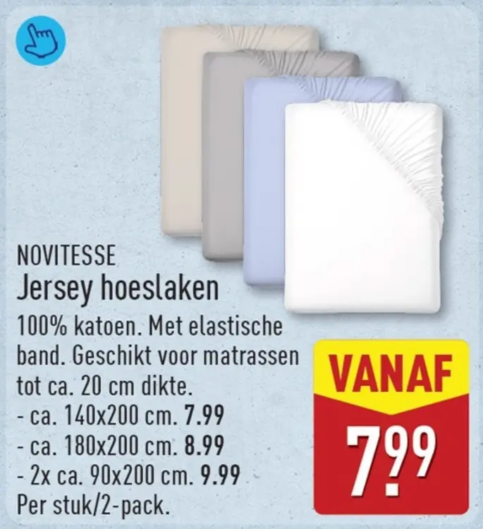 Aanbieding: Jersey hoeslaken