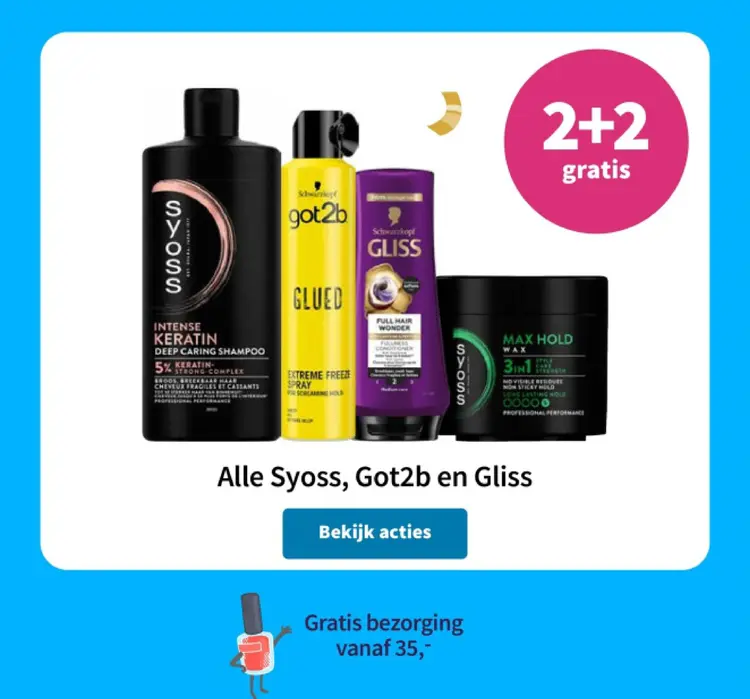 Aanbieding: Syoss, Got2b en Gliss
