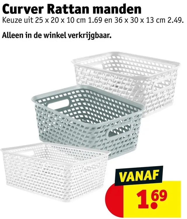 Promotie: Rattan manden