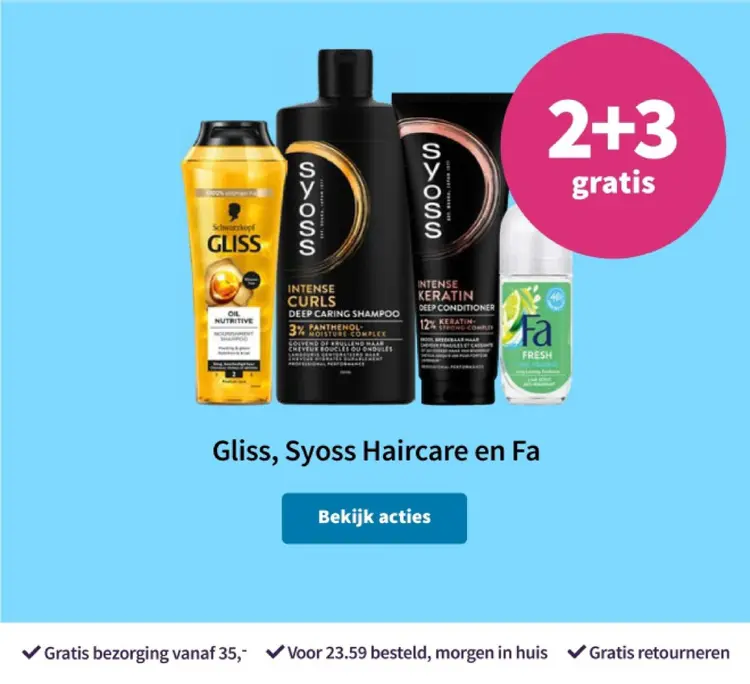 Aanbieding: Gliss, Syoss Haircare en Fa