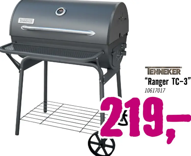 Aanbieding: TENNEKER Houtskoolbarbecue Ranger TC-3