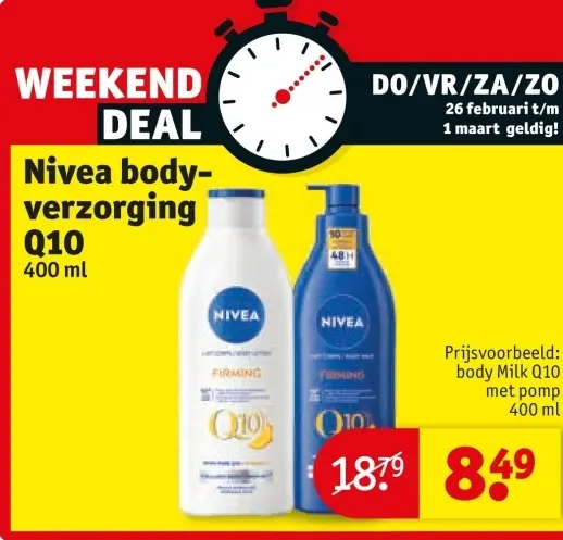 Aanbieding: Nivea body-verzorging Q10