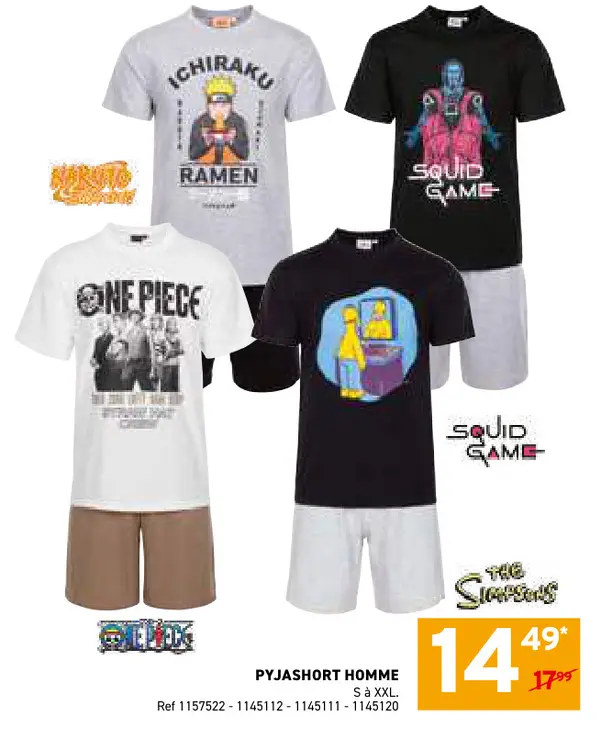 Offre: Pyjashort homme