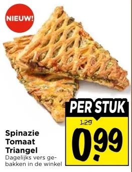 Spinazie Tomaat Triangel