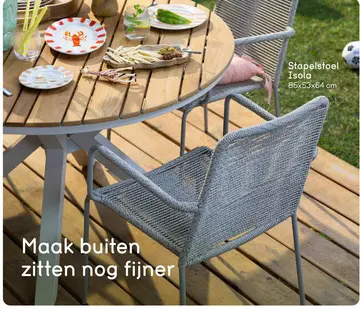 Aanbieding: Stapelstoel Isola