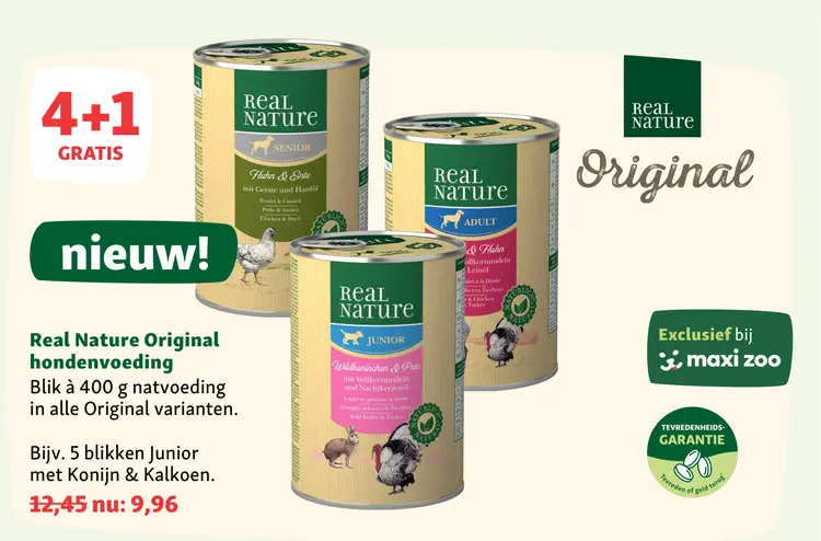 Aanbieding: Real Nature Original hondenvoeding