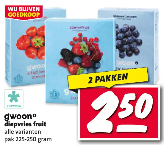 Aanbieding: Diepvries fruit
