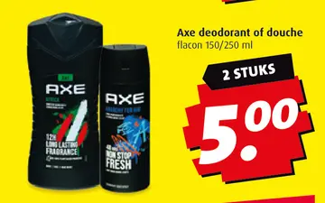 Aanbieding: Axe deodorant of douche