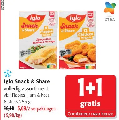 Promotie: Snack & Share volledig assortiment