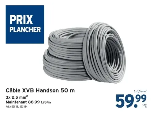 Offre: Câble XVB