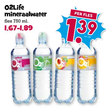 Aanbieding: O2Life mineraalwater