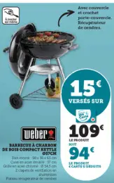 Aanbieding: BARBECUE À CHARBON DE BOIS COMPACT KETTLE 057