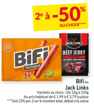 Offre: Bifi ou Jack Links