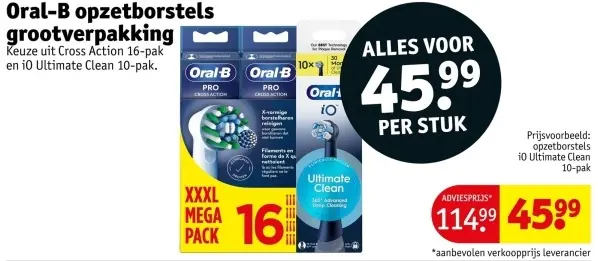 Aanbieding: Opzetborstels grootverpakking