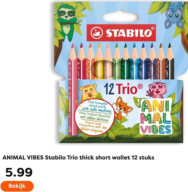 Aanbieding: Trio thick short wallet 12 stuks