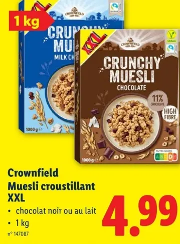 Offre: Muesli croustillant XXL