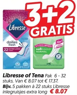 Aanbieding: Libresse of Tena Pak
