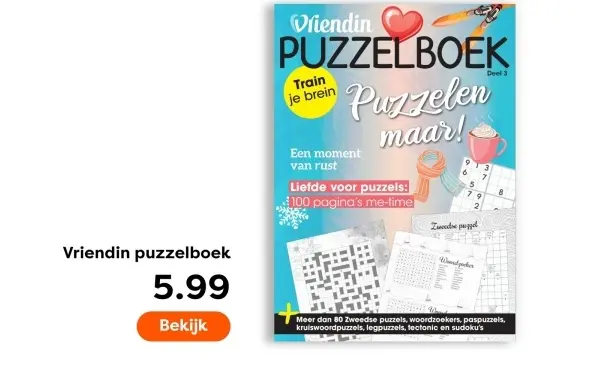 Aanbieding: Vriendin puzzelboek