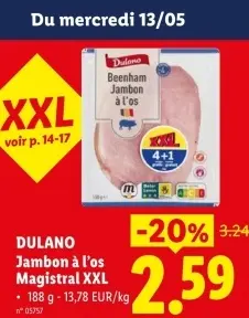 Offre: Jambon à l'os Magistral XXL