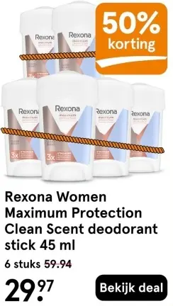 Aanbieding: Maximum Protection Clean Scent deodorant stick 45 ml