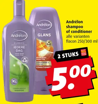 Aanbieding: Andrélon shampoo of conditioner