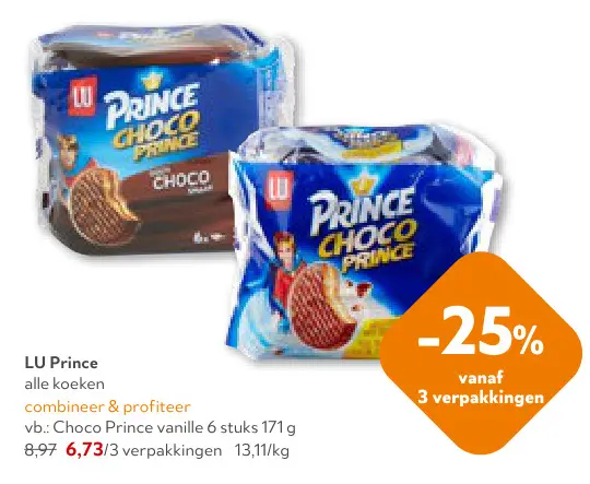 Promotie: Prince Choco Prince vanille