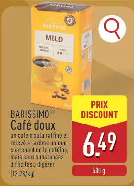 Offre: Café doux