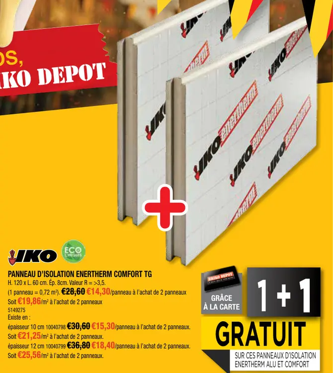 Offre: Panneau d'isolation ENERTHERM comfort tg
