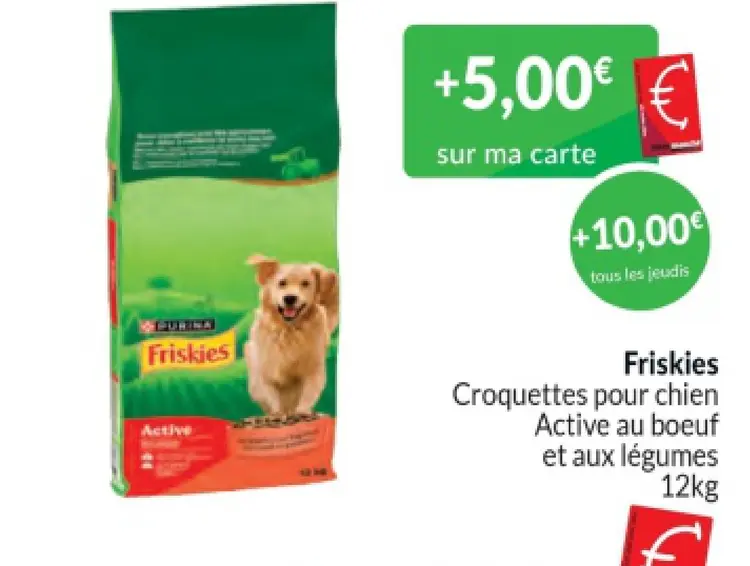 Offre: Croquettes pour chien Active au boeuf et aux