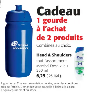Offre: Head & Shoulders tout l'assortiment Menthol F