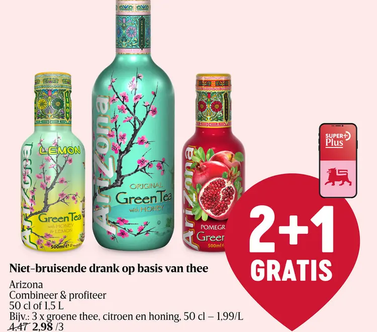 Promotie: Niet-bruisende drank op basis van thee