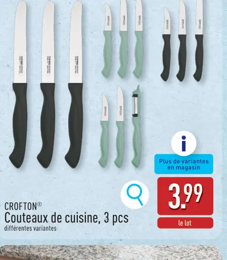 Offre: Couteaux de cuisine