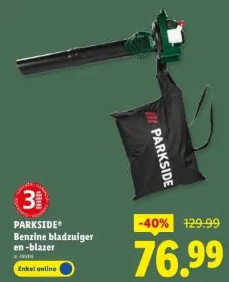 Promotie: Benzine bladzuiger en -blazer