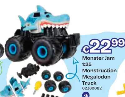 Aanbieding: Monster Jam 1:25 Monstruction Megalodon Truck