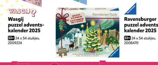 Aanbieding: puzzel adventskalender 2025
