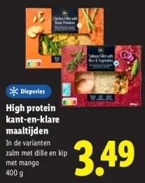 Aanbieding: High protein kant-en-klare maaltijden