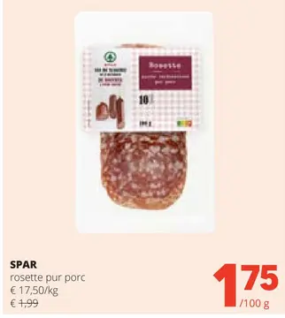 Aanbieding: rosette pur porc