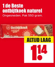 Aanbieding: ontbijtkoek naturel