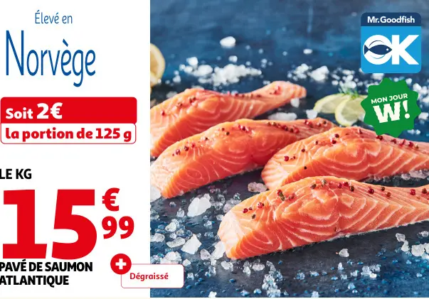 Promotie: Pavé de saumon atlantique