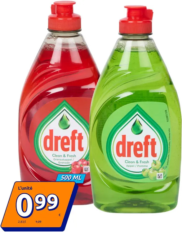 Offre: Liquide vaisselle Clean & Fresh