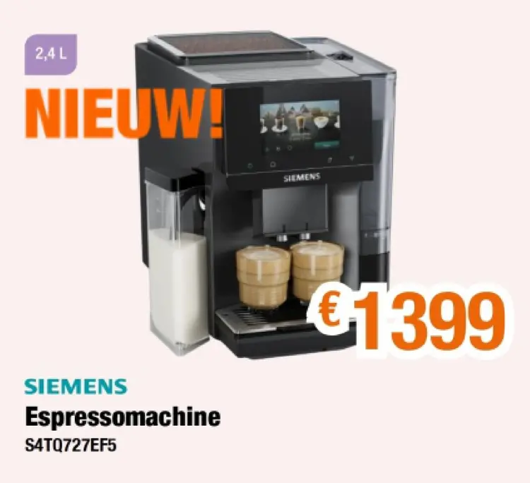 Promotie: Espressomachine