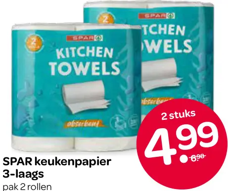 Aanbieding: Keukenpapier 3-laags